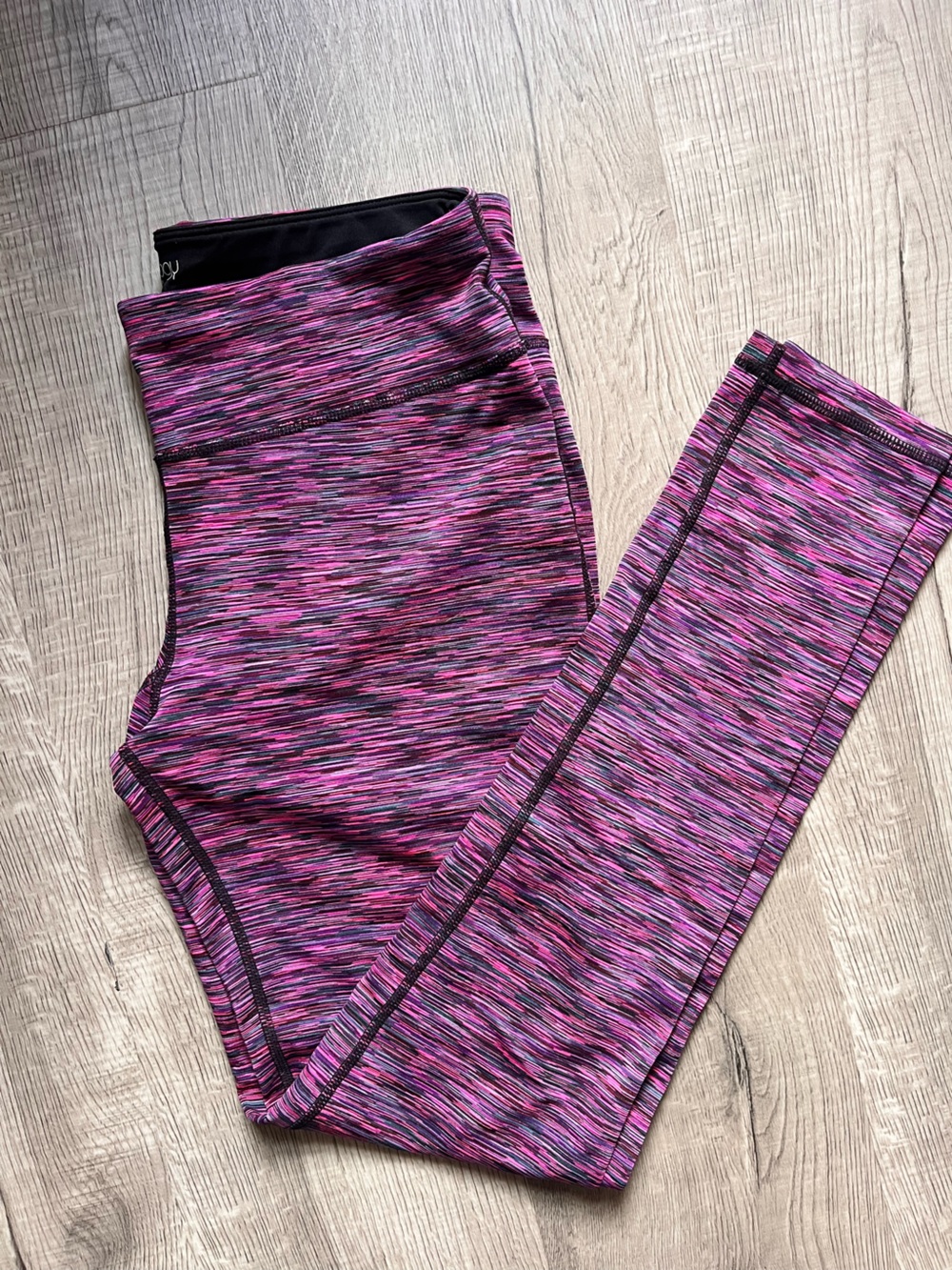 Ideology Pink & Black Active Leggings
